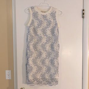 Lace floral print dress